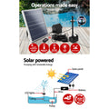 Gardeon Solar Pond Pump Battery Kit LED Lights 8.8FT