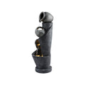 Gardeon Solar Fountain 3-Tier 80cm Grey Cascading Water Feature LED
