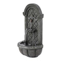 Gardeon 80cm Solar Fountain Wall Mount Water Feature Grey
