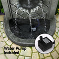 Gardeon 80cm Solar Fountain Wall Mount Water Feature Grey