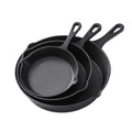 Cast Iron Non Stick Frying Pan 3 Piece Set