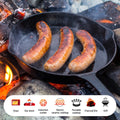 Cast Iron Non Stick Frying Pan 3 Piece Set