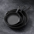 Cast Iron Non Stick Frying Pan 3 Piece Set