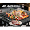 Grillz 2-In-1 Fire Pit BBQ Grill Table Charcoal