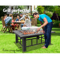 Grillz 3-In-1 Fire Pit BBQ Grill Ice Bucket Table