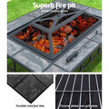 Grillz 3-In-1 Fire Pit BBQ Grill Ice Bucket Table