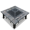 Grillz 4-In-1 Fire Pit BBQ Grill Ice Bucket Table