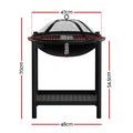 Grillz 2-in-1 Fire Pit BBQ Grill Outdoor