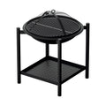 Grillz 2-in-1 Fire Pit BBQ Grill Outdoor