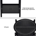 Grillz 2-in-1 Fire Pit BBQ Grill Outdoor