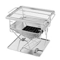 Grillz Fire Pit BBQ Grill Camping Portable with Carry Bag