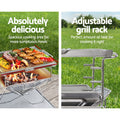 Grillz Fire Pit BBQ Grill Camping Portable with Carry Bag