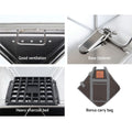 Grillz Fire Pit BBQ Grill Camping Portable with Carry Bag
