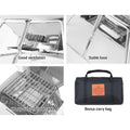 Grillz Portable Fire Pit BBQ Grill with Carry Bag
