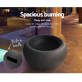 Grillz Fire Pit Bowl Black 61cm Outdoor Patio Heater