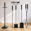 Grillz 5 Piece Fire Pit Tool Set BBQ Poker Shovel Brush