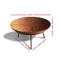 Grillz Fire Pit Cast Iron 60cm Rustic Outdoor