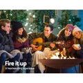Grillz Fire Pit Cast Iron 60cm Rustic Outdoor