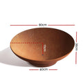 Grillz Fire Pit Bowl Cast Iron 80cm Rustic Outdoor