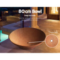 Grillz Fire Pit Bowl Cast Iron 80cm Rustic Outdoor