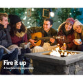 Grillz Fire Pit Table Square 55cm Outdoor