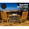 Grillz Fire Pit Table Square 55cm Outdoor