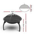 Fire Pit BBQ Smoker Charcoal 22