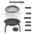 Fire Pit BBQ Smoker Charcoal 22