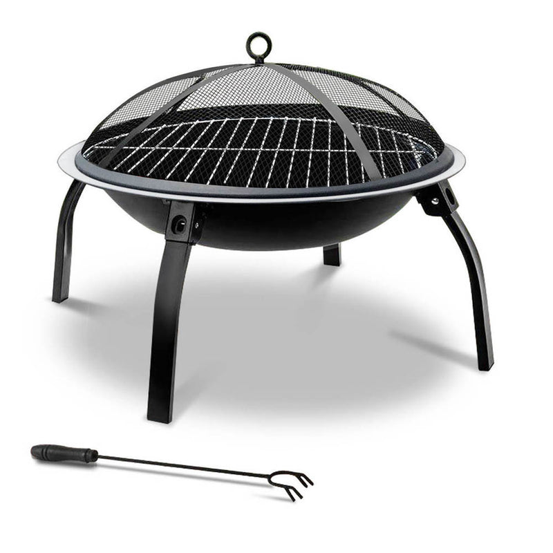 Fire Pit BBQ Charcoal Grill Smoker 30