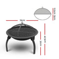 Fire Pit BBQ Charcoal Grill Smoker 30
