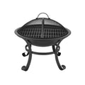 Grillz Fire Pit Mesh Lid Fire Picker BBQ Wood Burning Outdoor