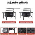 Grillz Charcoal Smoker BBQ Fire Pit Portable Outdoor Camping