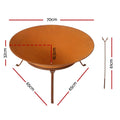 Grillz 70cm Fire Pit Bowl Rustic Iron Outdoor Heater