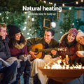 Grillz 70cm Fire Pit Bowl Rustic Iron Outdoor Heater