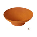 Grillz Fire Pit Bowl 80cm Iron Outdoor Patio Fireplace