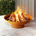 Grillz Fire Pit Bowl 80cm Iron Outdoor Patio Fireplace