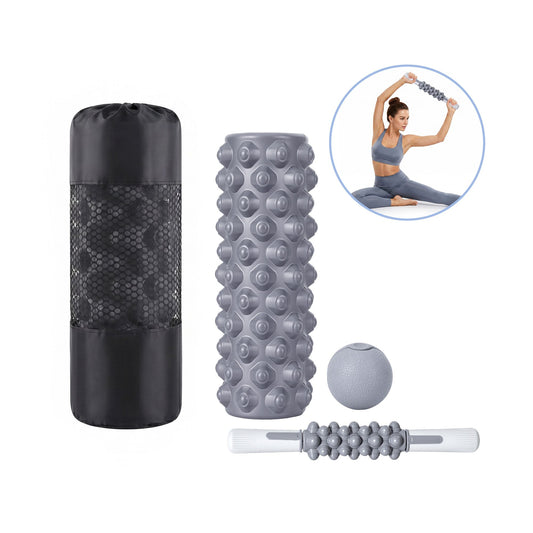 Everfit Foam Roller Set 3-in-1 150kg Back Pain Relief Myofascial