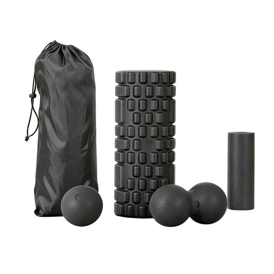 Everfit Foam Roller Set 4 in 1 Grid High Density Deep Tissue Massage