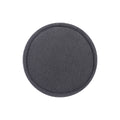 Artiss Round Ottoman Teddy Fabric Footstool Charcoal
