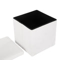 Artiss Ottoman Storage Footstool Square Teddy Fabric