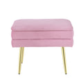 Artiss Ottoman Storage Footstool Velvet Pink
