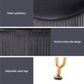 Artiss Grey Velvet Round Ottoman Storage Foot Stool