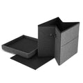 Artiss Foldable Storage Ottoman Footstool Grey 43x43cm
