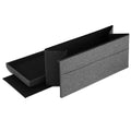 Artiss Foldable Storage Ottoman Foot Stool Grey