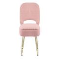 Artiss Storage Ottoman Vanity Stool Folding Pink