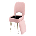 Artiss Storage Ottoman Vanity Stool Folding Pink
