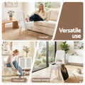 Artiss Storage Ottoman Folding Stool White Vanity Foot Rest