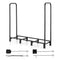 Gardeon Firewood Rack 120cm Wood Storage Black w/ Tools