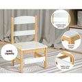 Keezi 2PC Kids Table Chairs Set Study Desk Storage Drawer Toys