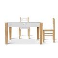 Keezi Kids Table Chairs Set Storage Chalkboard Play Desk 3pc